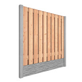 Red Class Wood hout beton schutting Duo Rock