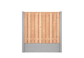 Red Class Wood hout beton schutting Duo Blokhut