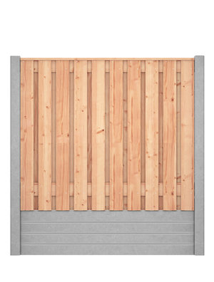 Red Class Wood hout beton schutting Duo Blokhut