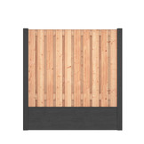 Red Class Wood hout beton schutting Duo Leisteen Antraciet