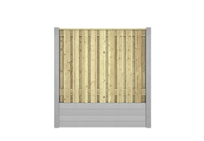 Hout beton schutting Prestige Glad