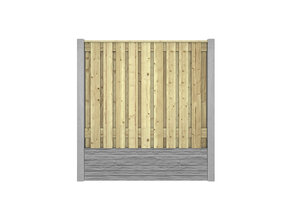 Hout beton schutting Slate