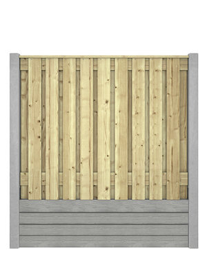 Hout beton schutting Prestige