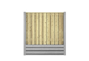Hout beton schutting Solide
