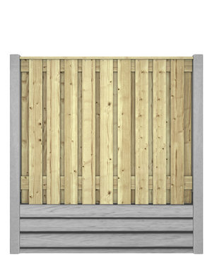 Hout beton schutting Solide