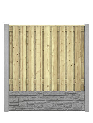 Hout beton schutting Montana