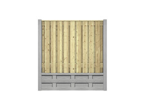 Hout beton schutting Elegant