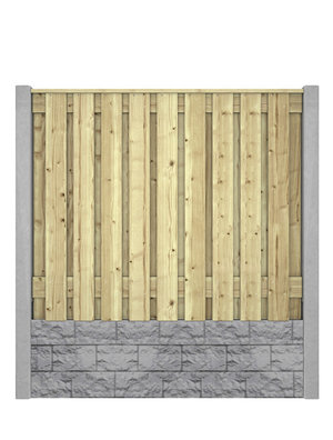 Hout beton schutting Casa Borsica