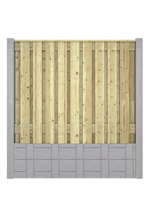 Hout beton schutting New York