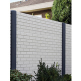 Beton schutting Steenmotief