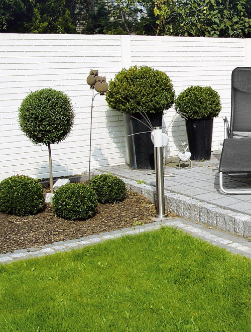 Beton schutting Steenmotief