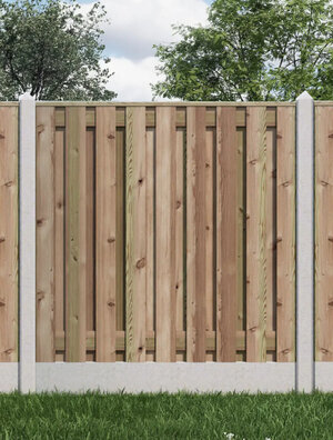 Hout Beton Schutting - Basic