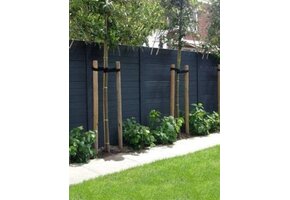 Beton schutting - Enkelzijdig - 192 cm hoog