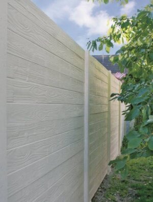 Beton schutting - Enkelzijdig - 231 cm hoog