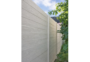 Beton schutting - Enkelzijdig - 231 cm hoog