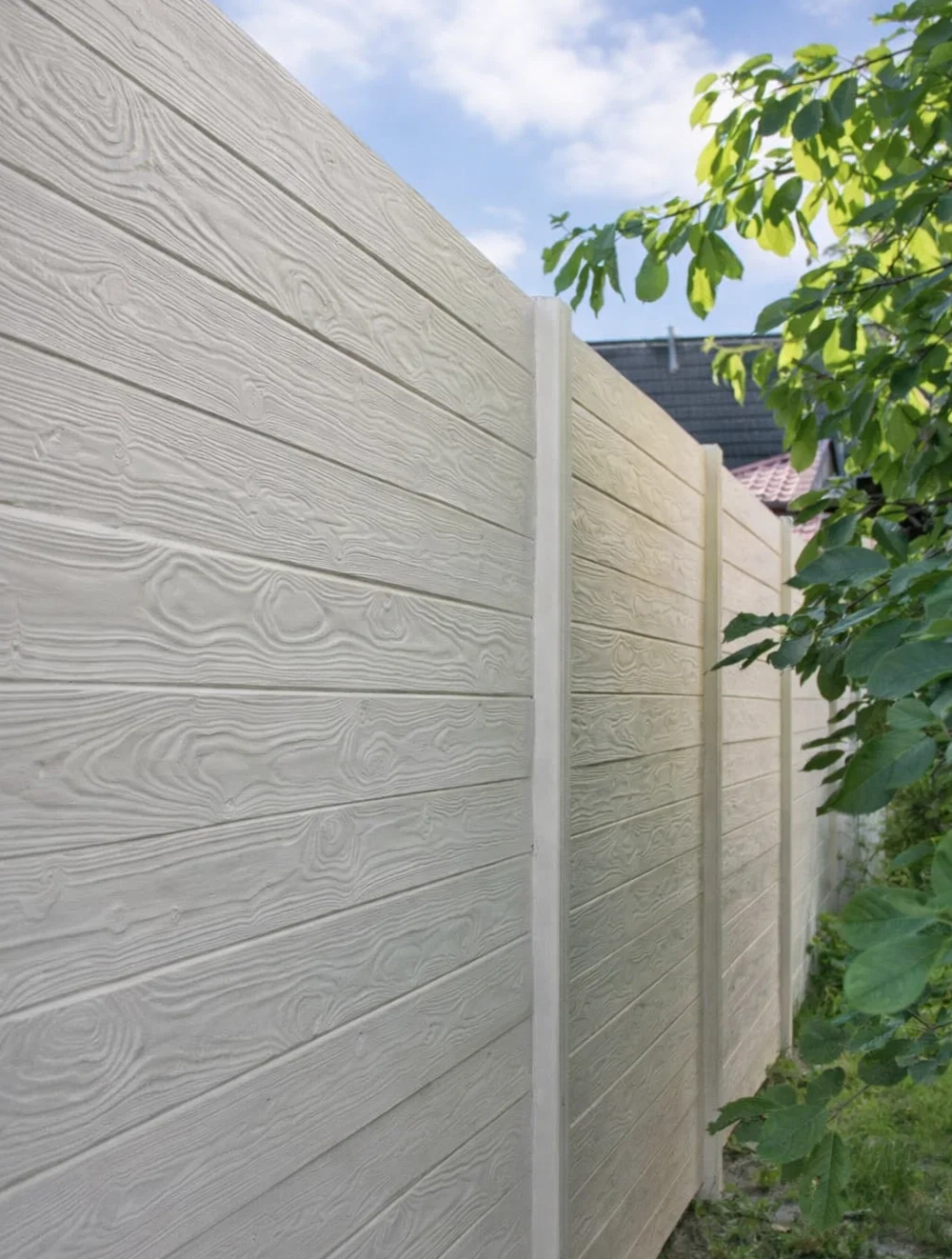 Beton schutting - Enkelzijdig - 231 cm hoog