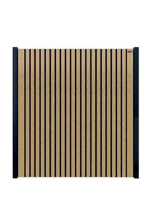 Composiet schutting - Dark line stripes FSC Black Oak Co-ex