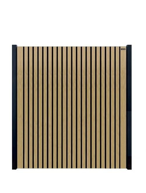 Composiet schutting - Dark line stripes FSC Black Oak Co-ex