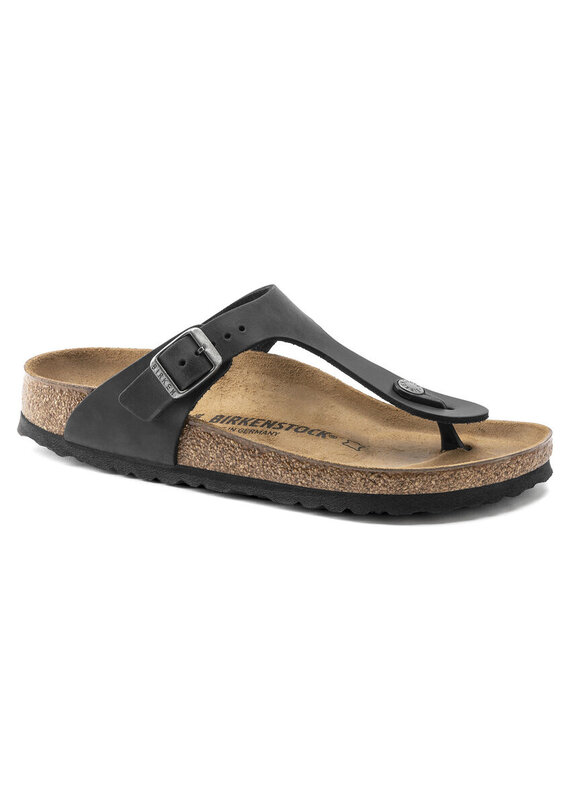 Birkenstock Birkenstock Gizeh - Oiled Leather Black Regular