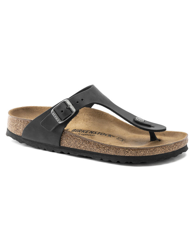 Birkenstock Birkenstock Gizeh - Oiled Leather Black Regular