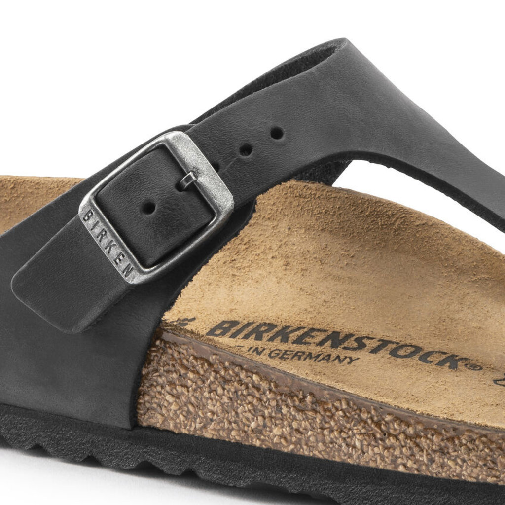 Birkenstock Birkenstock Gizeh - Oiled Leather Black Regular