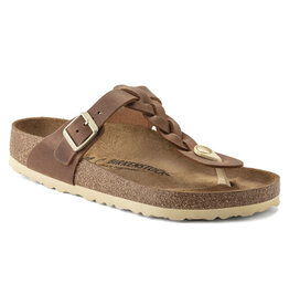 Birkenstock Birkenstock Gizeh Braided Oiled Leather - Cognac Regular