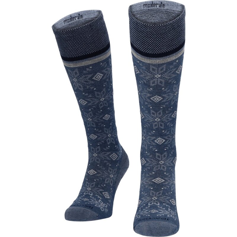 Sockwell Sockwell  Winterland Compressiesokken Dames Klasse l - Denim