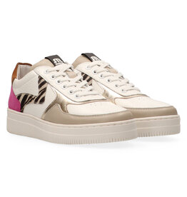 Maruti Maruti Momo Leather - White Zebra Fuchsia