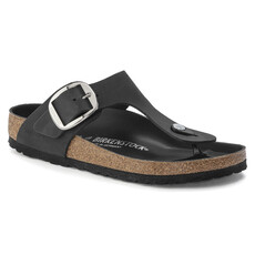 Birkenstock Birkenstock Gizeh Big Buckle Oiled Leather - Black Regular