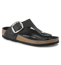 Birkenstock Birkenstock Gizeh Big Buckle Oiled Leather - Black Regular