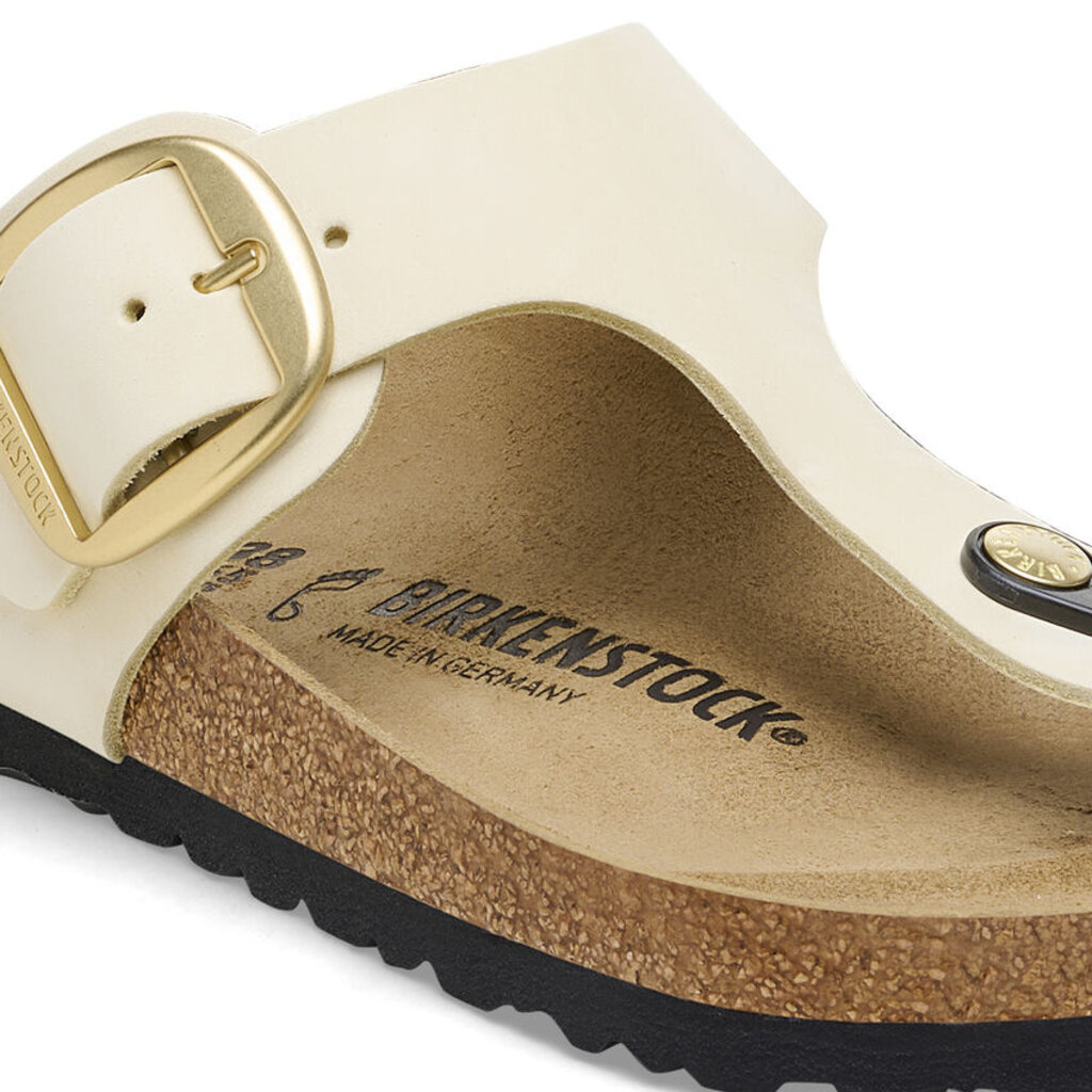 Birkenstock Birkenstock Gizeh Big Buckle Nubuck Leather - Ecru Regular