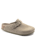 Birkenstock Birkenstock Boston SFB Suede Leather - Faded Khaki Regular