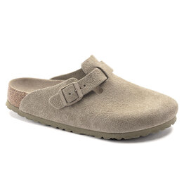 Birkenstock Birkenstock Boston SFB Suede Leather - Faded Khaki Regular