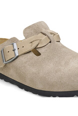 Birkenstock Birkenstock Boston Braided Suede Leather - Taupe Narrow