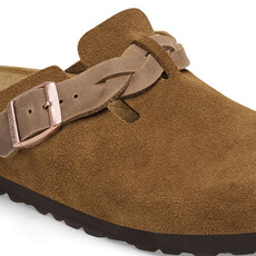 Birkenstock Birkenstock Boston Braided Suede Leather - Mink Narrow