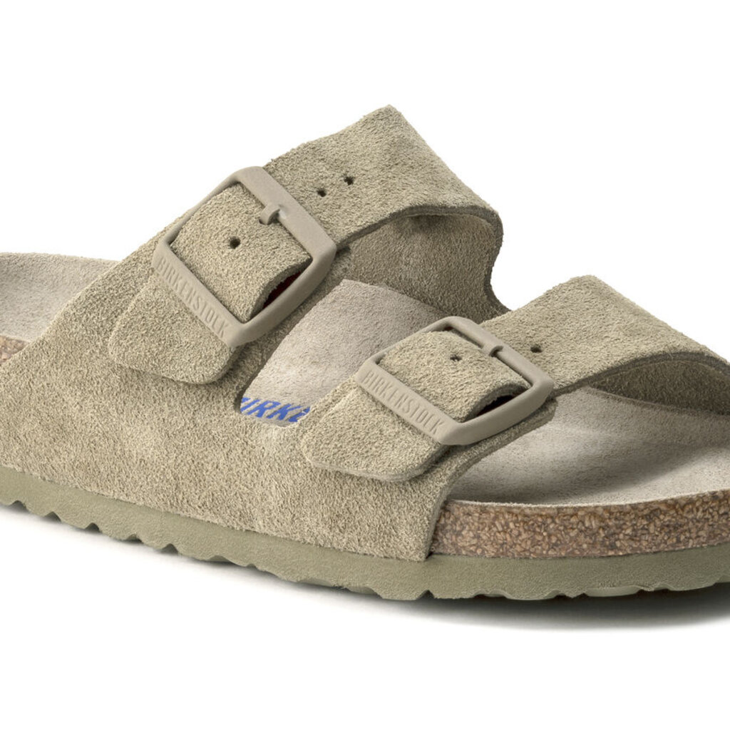 Birkenstock Birkenstock Arizona SFB Suède - Faded Khaki Narrow