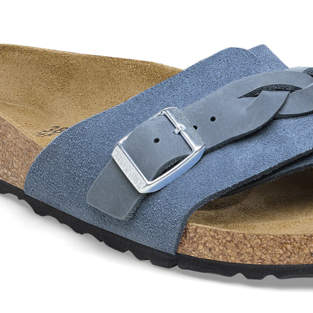 Birkenstock Birkenstock Oita Braided Suede Leather - Elemental Blue Narrow