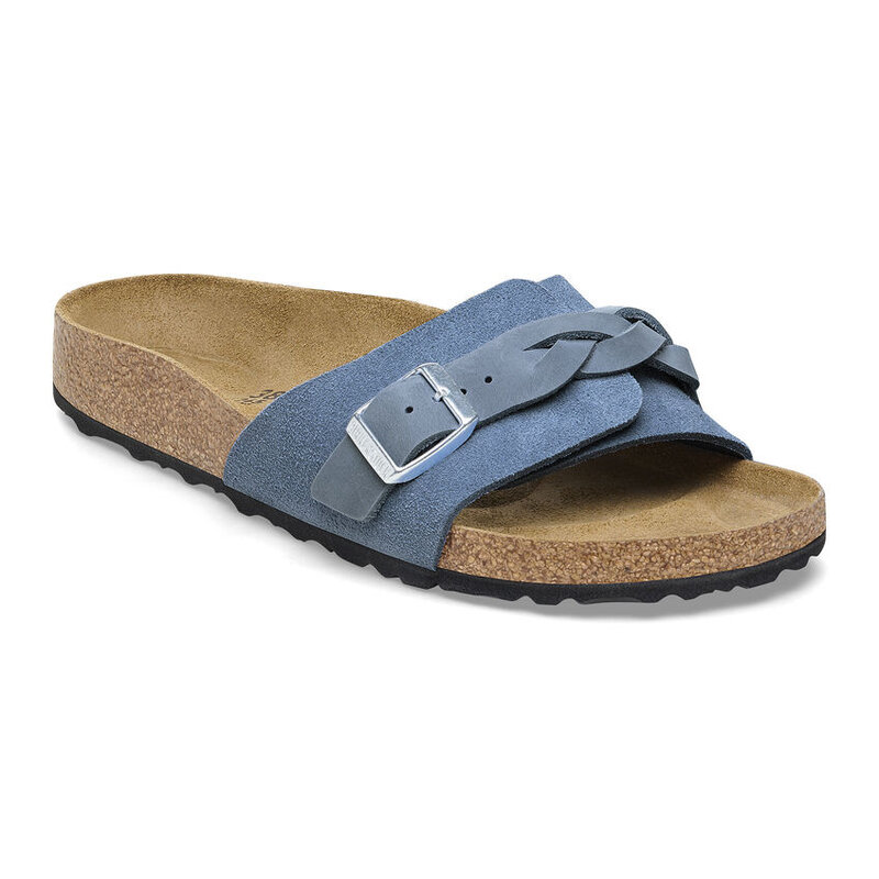 Birkenstock Birkenstock Oita Braided Suede Leather - Elemental Blue Narrow