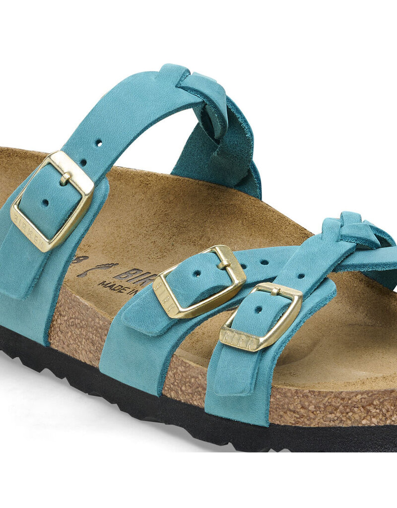 Birkenstock Birkenstock Franca Braided Oiled Leather - Biscay Bay Narrow