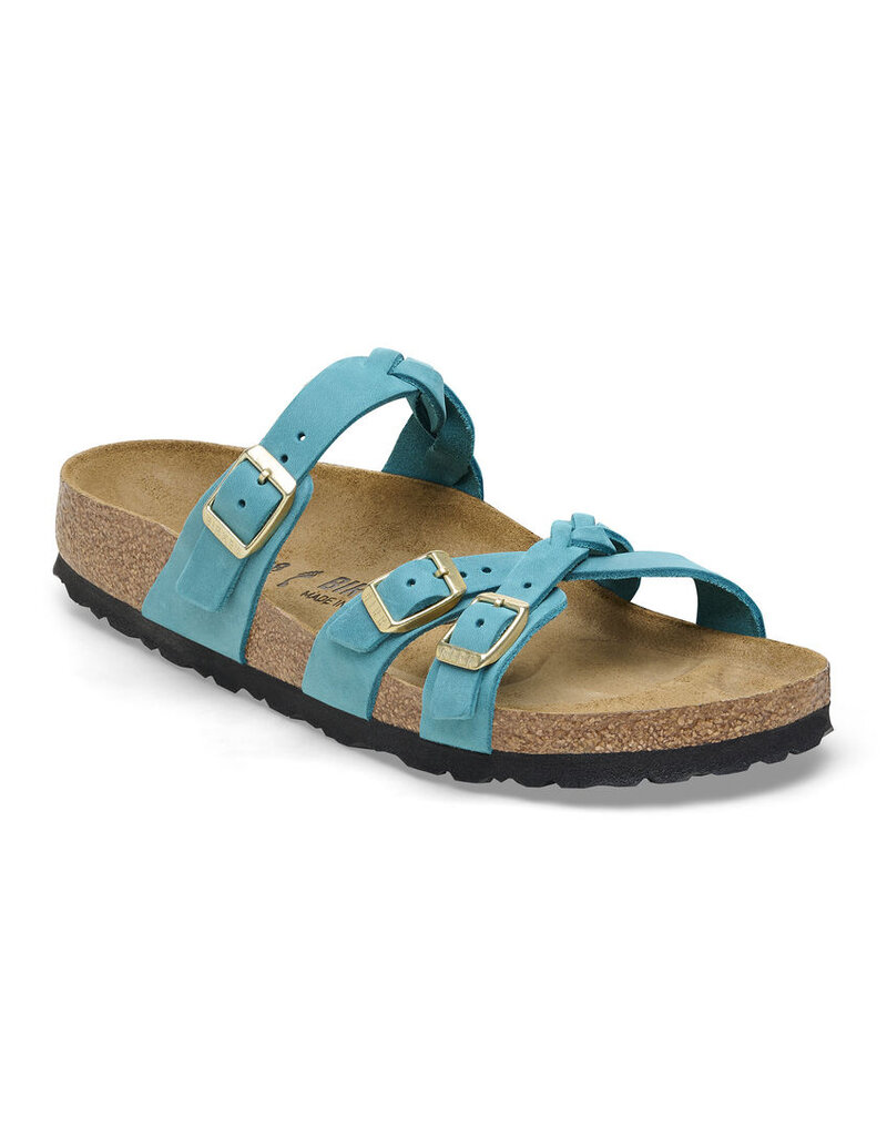 Birkenstock Birkenstock Franca Braided Oiled Leather - Biscay Bay Narrow