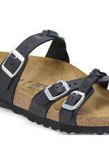 Birkenstock Birkenstock Franca Braided Oiled Leather - Black Narrow
