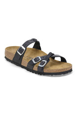 Birkenstock Birkenstock Franca Braided Oiled Leather - Black Narrow