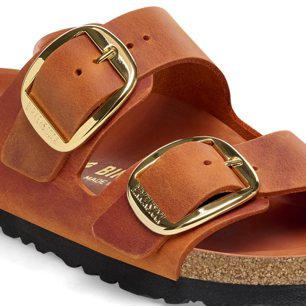 Birkenstock Birkenstock Arizona Big Buckle Oiled Leather - Burnt Orange Narrow