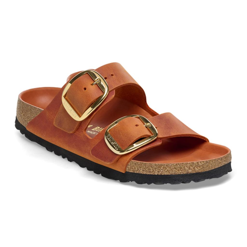 Birkenstock Birkenstock Arizona Big Buckle Oiled Leather - Burnt Orange Narrow