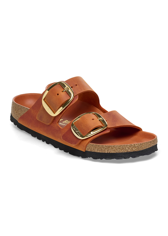 Birkenstock Birkenstock Arizona Big Buckle Oiled Leather - Burnt Orange Narrow