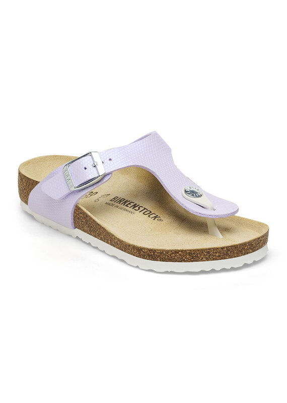 Birkenstock Birkenstock Kids Gizeh - Shiny Lizard Purple Fog Narrow