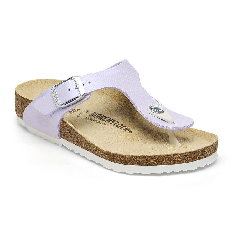 Birkenstock Birkenstock Kids Gizeh - Shiny Lizard Purple Fog Narrow