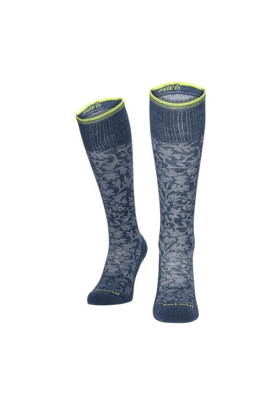 Sockwell Sockwell Damask Compressiesokken Dames Klasse I - Denim