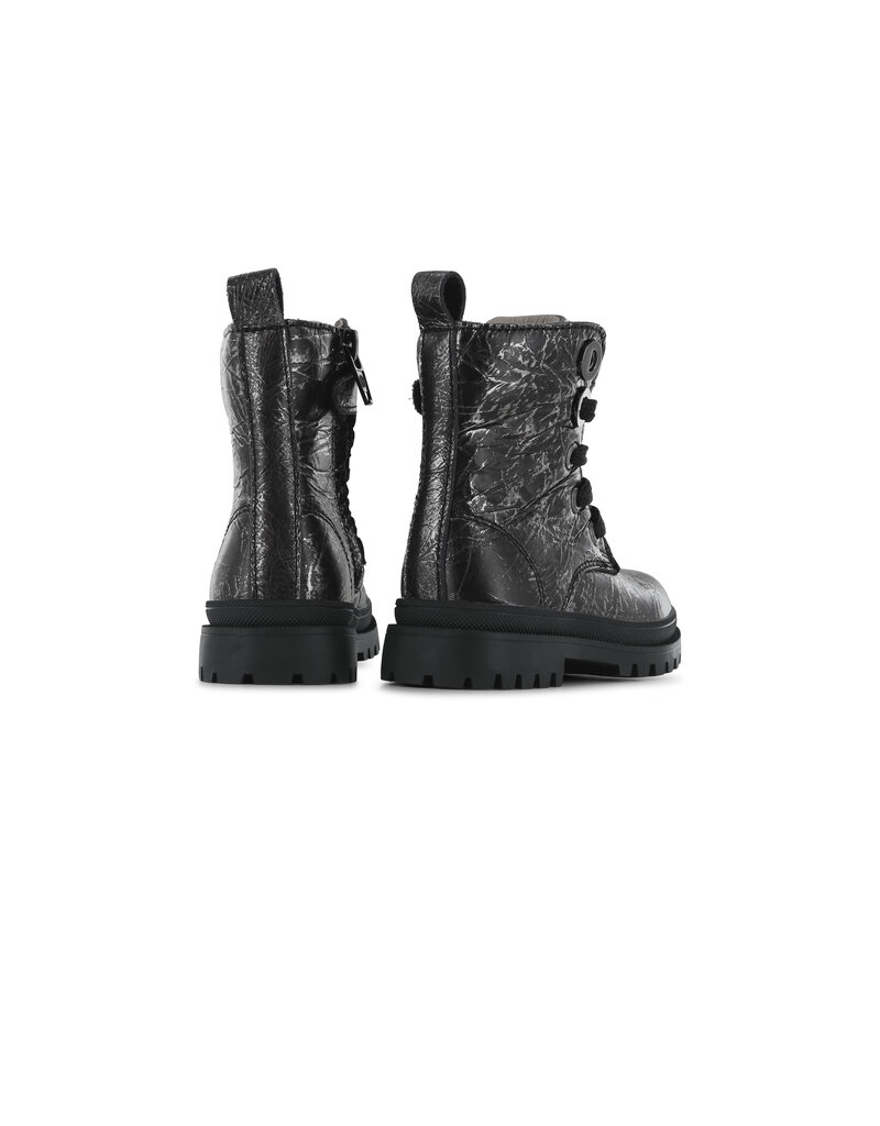 Shoesme Shoesme bikerboot - Black Silver