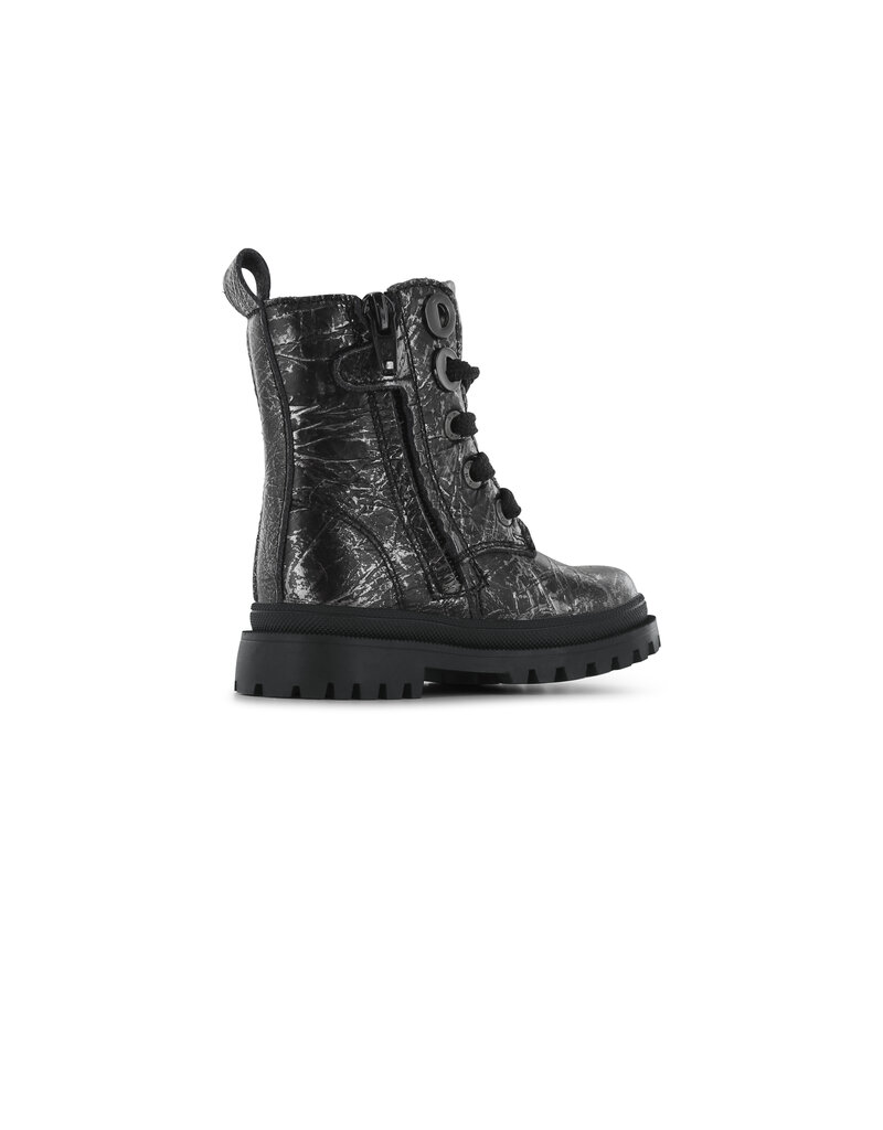 Shoesme Shoesme bikerboot - Black Silver